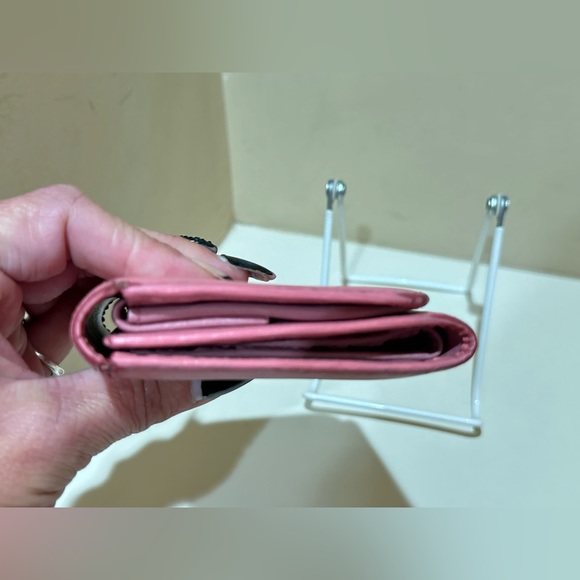 Prada Light Pink Leather Trifold Wallet - Picture 3 of 13